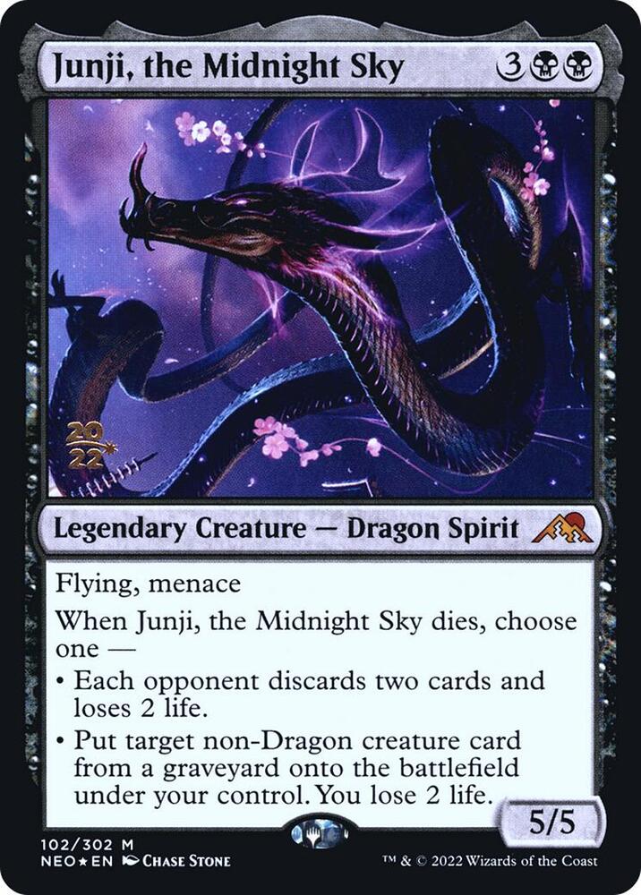 Junji, the Midnight Sky [Kamigawa: Neon Dynasty Prerelease Promos]