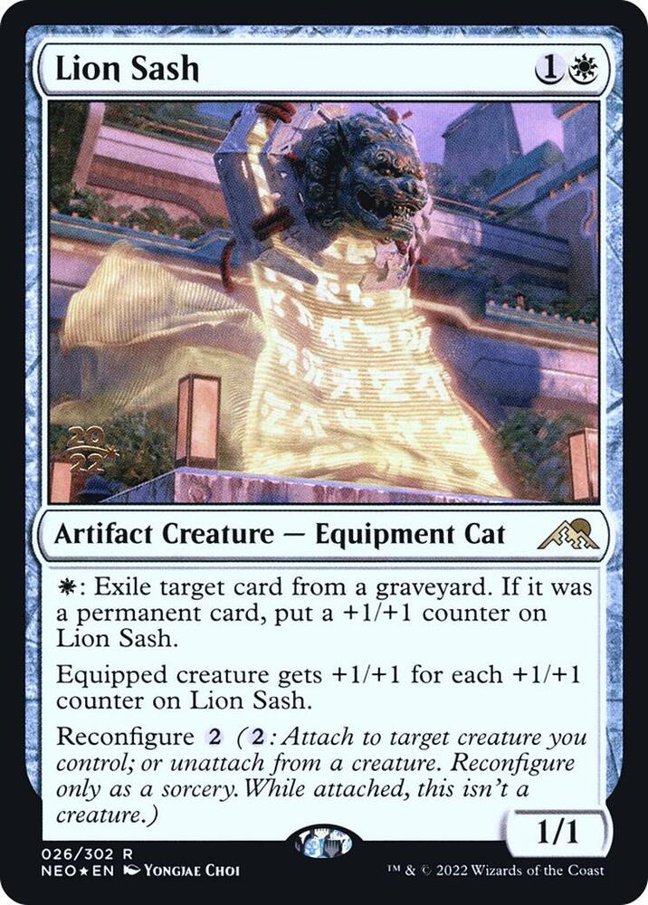 Lion Sash [Kamigawa: Neon Dynasty Prerelease Promos]
