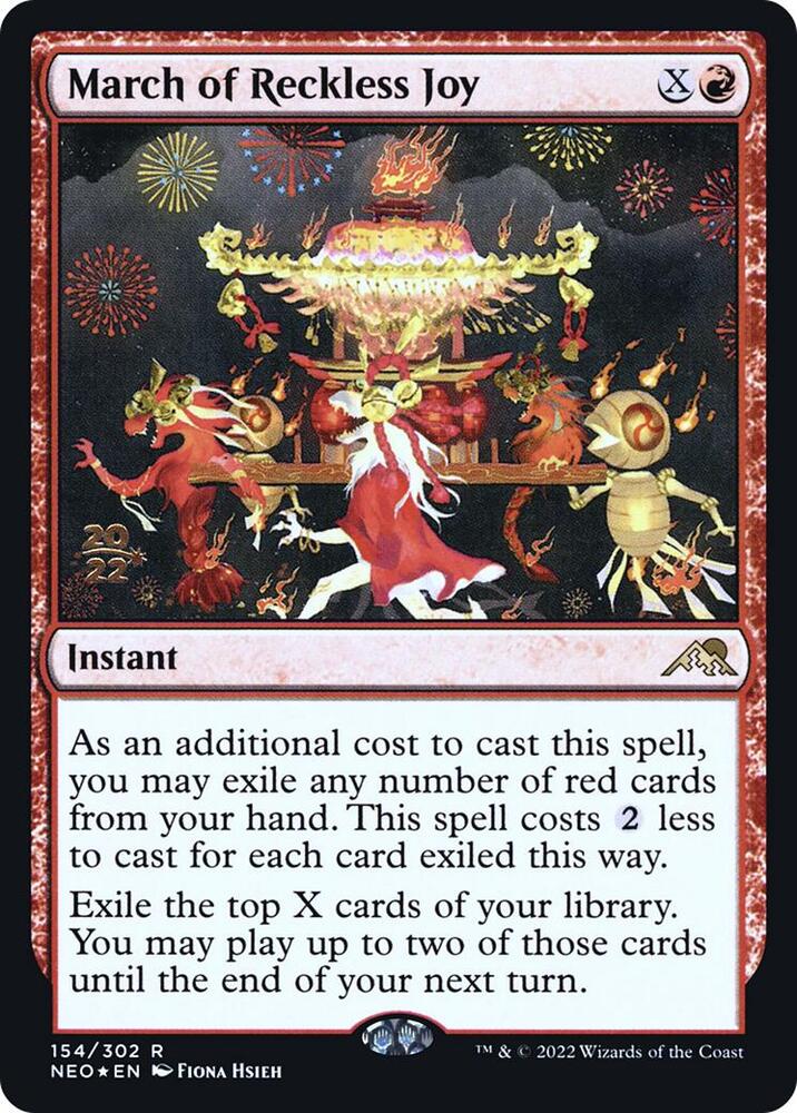 March of Reckless Joy [Kamigawa: Neon Dynasty Prerelease Promos]