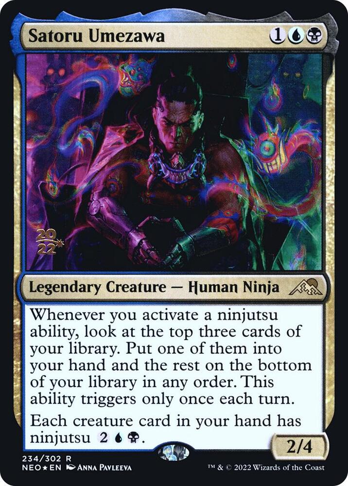Satoru Umezawa [Kamigawa: Neon Dynasty Prerelease Promos]