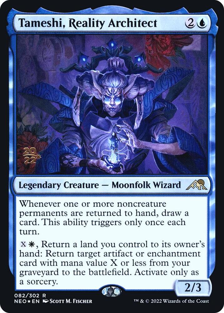 Tameshi, Reality Architect [Kamigawa: Neon Dynasty Prerelease Promos]