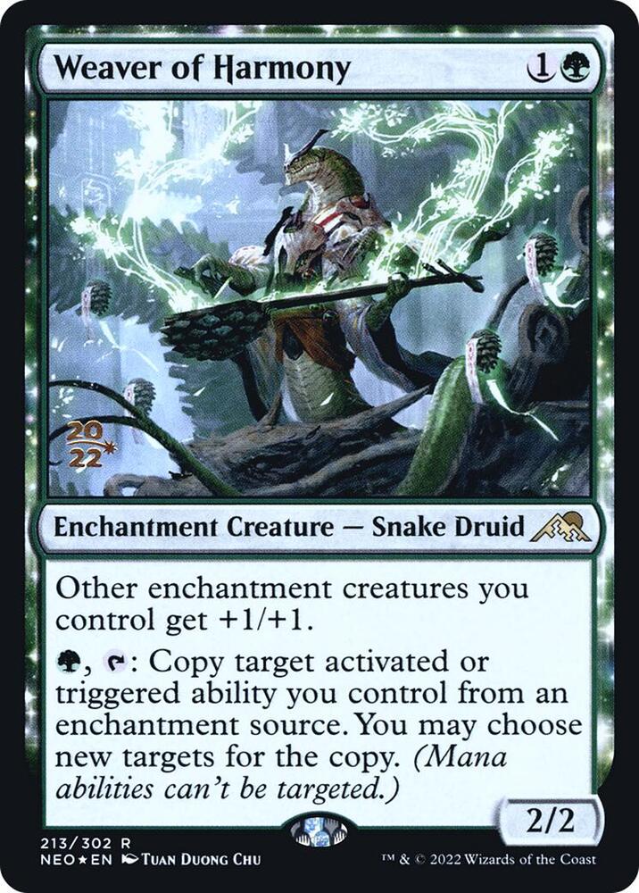 Weaver of Harmony [Kamigawa: Neon Dynasty Prerelease Promos]