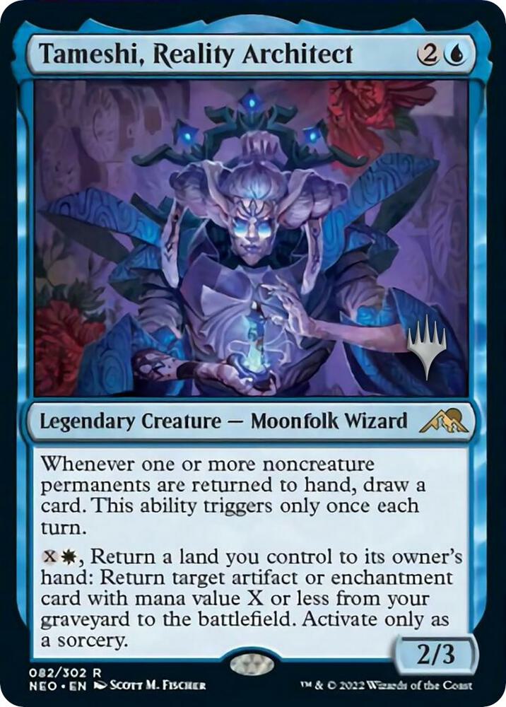 Tameshi, Reality Architect (Promo Pack) [Kamigawa: Neon Dynasty Promos]