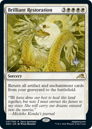 Brilliant Restoration (Promo Pack) [Kamigawa: Neon Dynasty Promos]