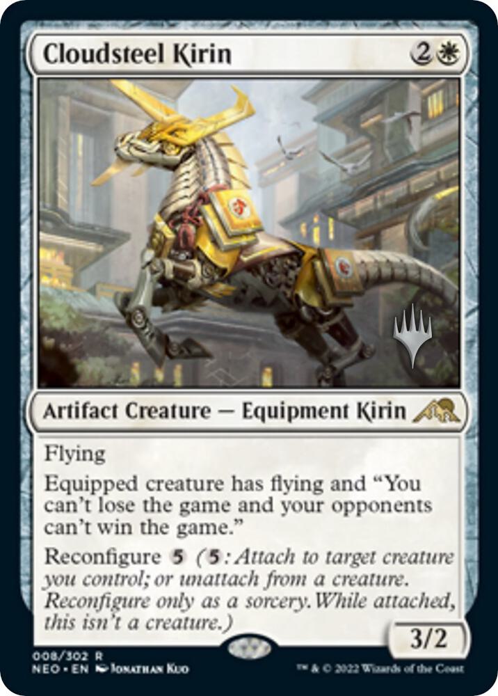 Cloudsteel Kirin (Promo Pack) [Kamigawa: Neon Dynasty Promos]