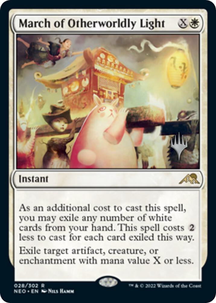 March of Otherworldly Light (Promo Pack) [Kamigawa: Neon Dynasty Promos]