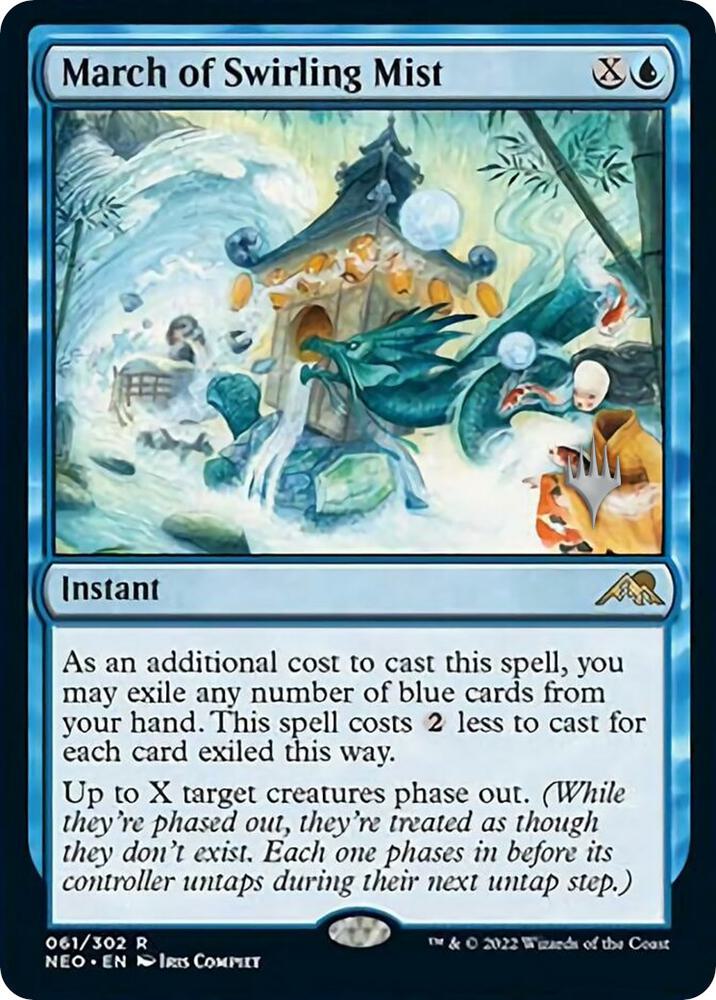 March of Swirling Mist (Promo Pack) [Kamigawa: Neon Dynasty Promos]