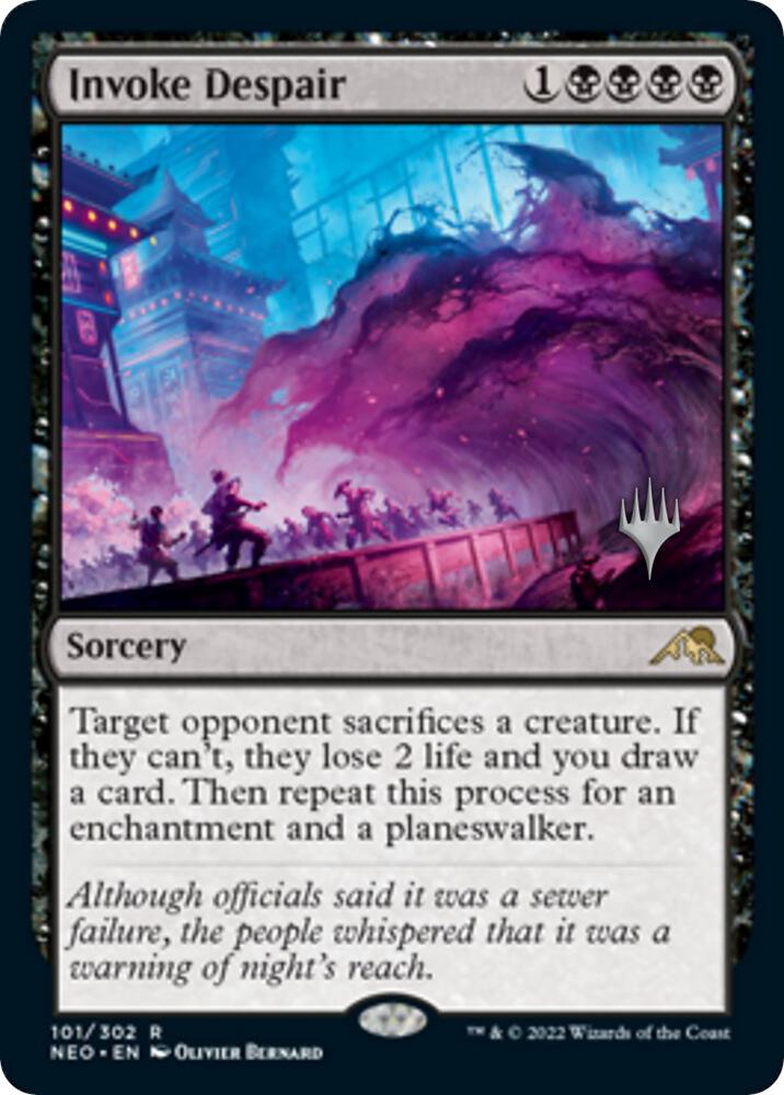 Invoke Despair (Promo Pack) [Kamigawa: Neon Dynasty Promos]