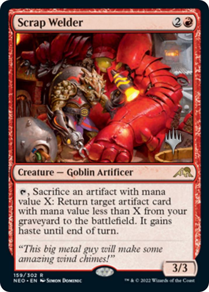 Scrap Welder (Promo Pack) [Kamigawa: Neon Dynasty Promos]