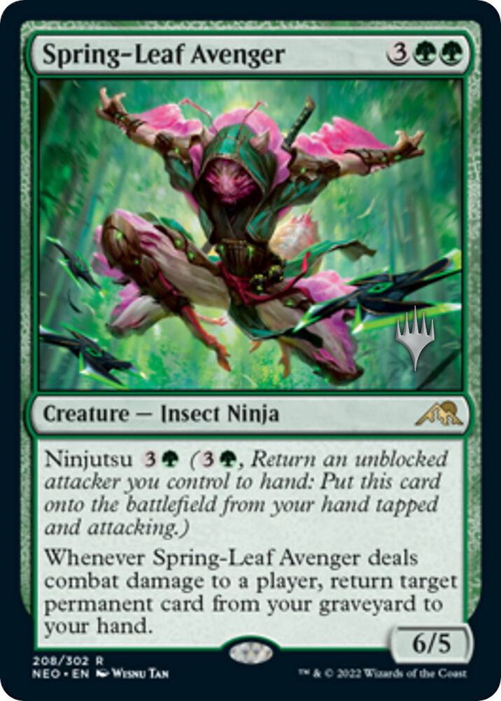Spring-Leaf Avenger (Promo Pack) [Kamigawa: Neon Dynasty Promos]