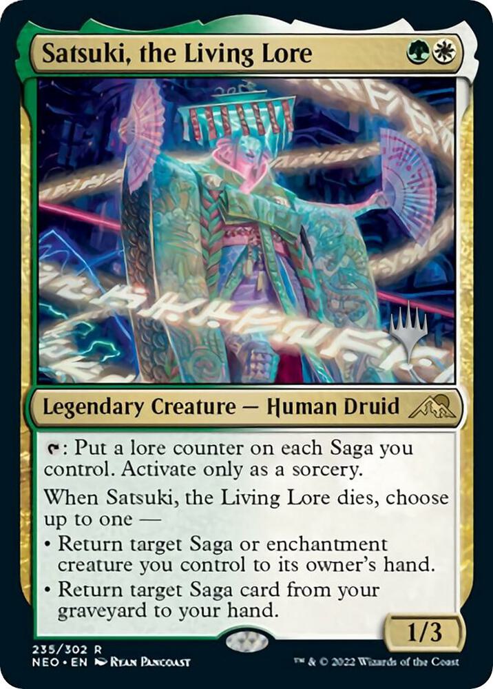 Satsuki, the Living Lore (Promo Pack) [Kamigawa: Neon Dynasty Promos]