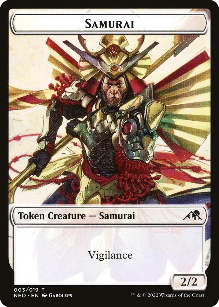 Samurai // Pilot Double-Sided Token [Kamigawa: Neon Dynasty Tokens]