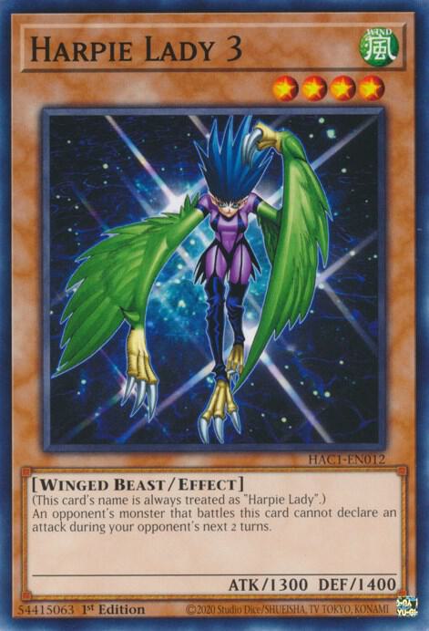 Harpie Lady 3 [HAC1-EN012] Common