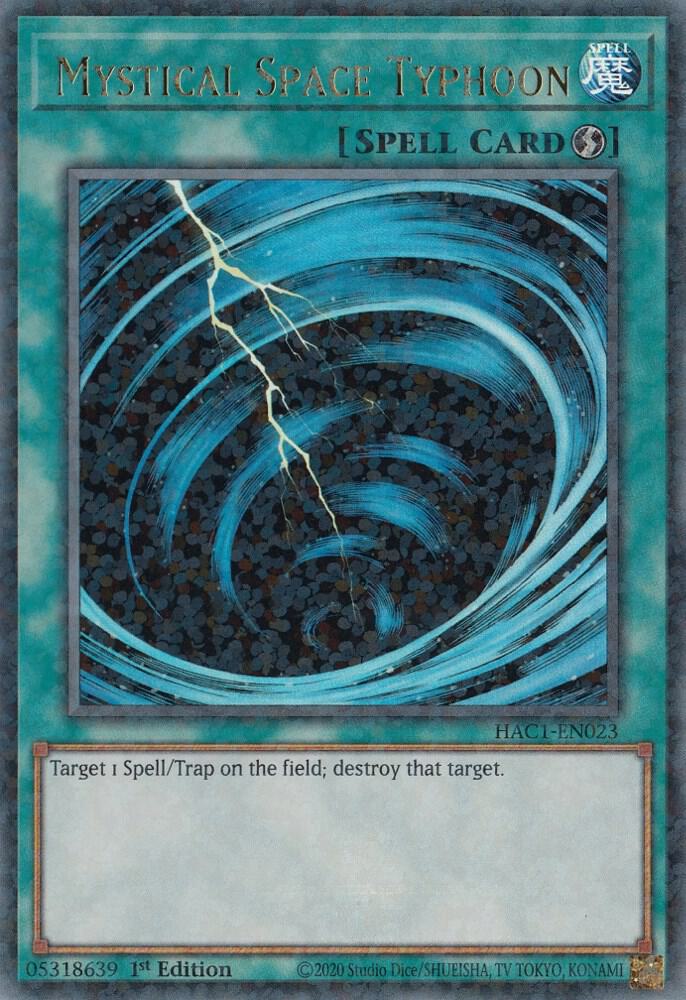 Mystical Space Typhoon (Duel Terminal) [HAC1-EN023] Parallel Rare