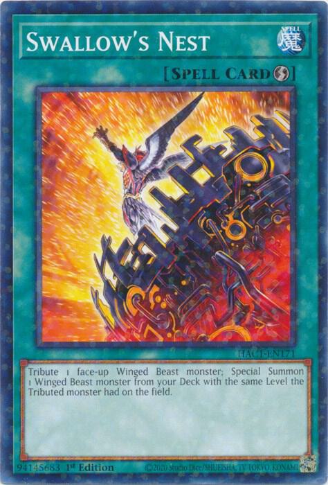 Swallow's Nest (Duel Terminal) [HAC1-EN171] Parallel Rare