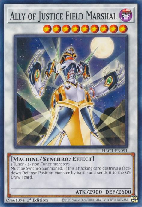Ally of Justice Field Marshal [HAC1-EN091] Common