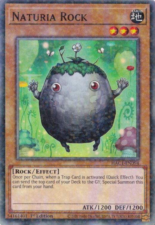 Naturia Rock (Duel Terminal) [HAC1-EN094] Parallel Rare