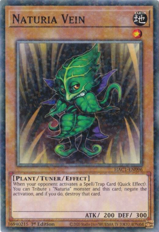 Naturia Vein (Duel Terminal) [HAC1-EN096] Parallel Rare