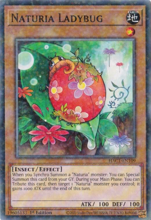 Naturia Ladybug (Duel Terminal) [HAC1-EN109] Parallel Rare