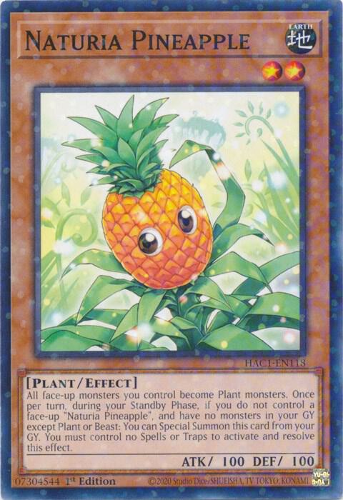 Naturia Pineapple (Duel Terminal) [HAC1-EN118] Parallel Rare