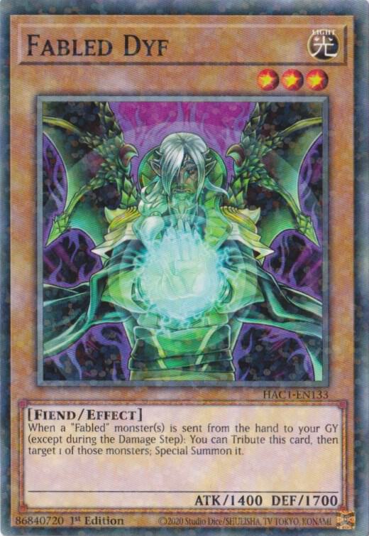 Fabled Dyf (Duel Terminal) [HAC1-EN133] Parallel Rare