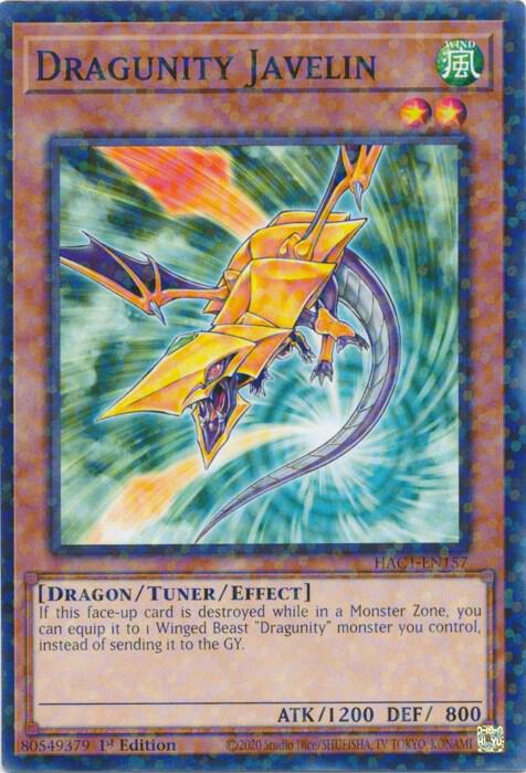 Dragunity Javelin (Duel Terminal) [HAC1-EN157] Common