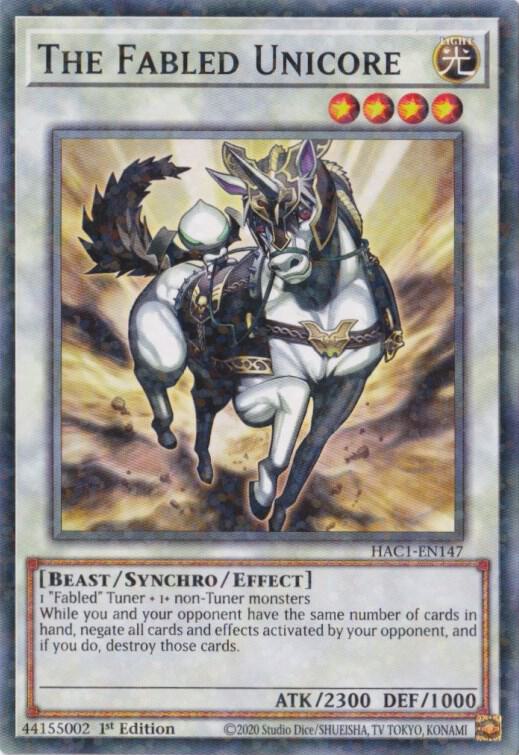 The Fabled Unicore (Duel Terminal) [HAC1-EN147] Common