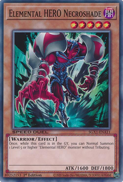 Elemental HERO Necroshade [SGX1-ENA11] Common