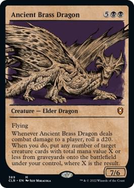 Ancient Brass Dragon (Showcase) [Commander Legends: Battle for Baldur's Gate]