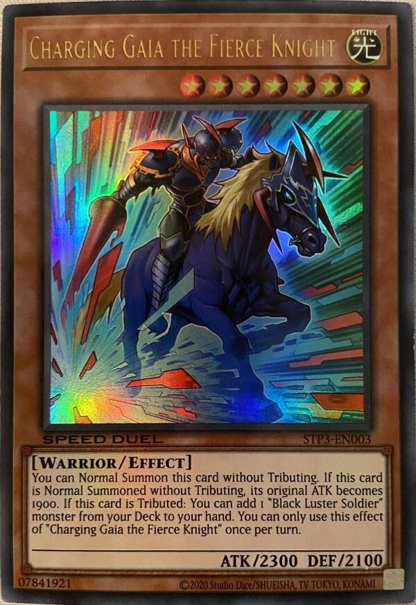 Charging Gaia the Fierce Knight [STP3-EN003] Ultra Rare