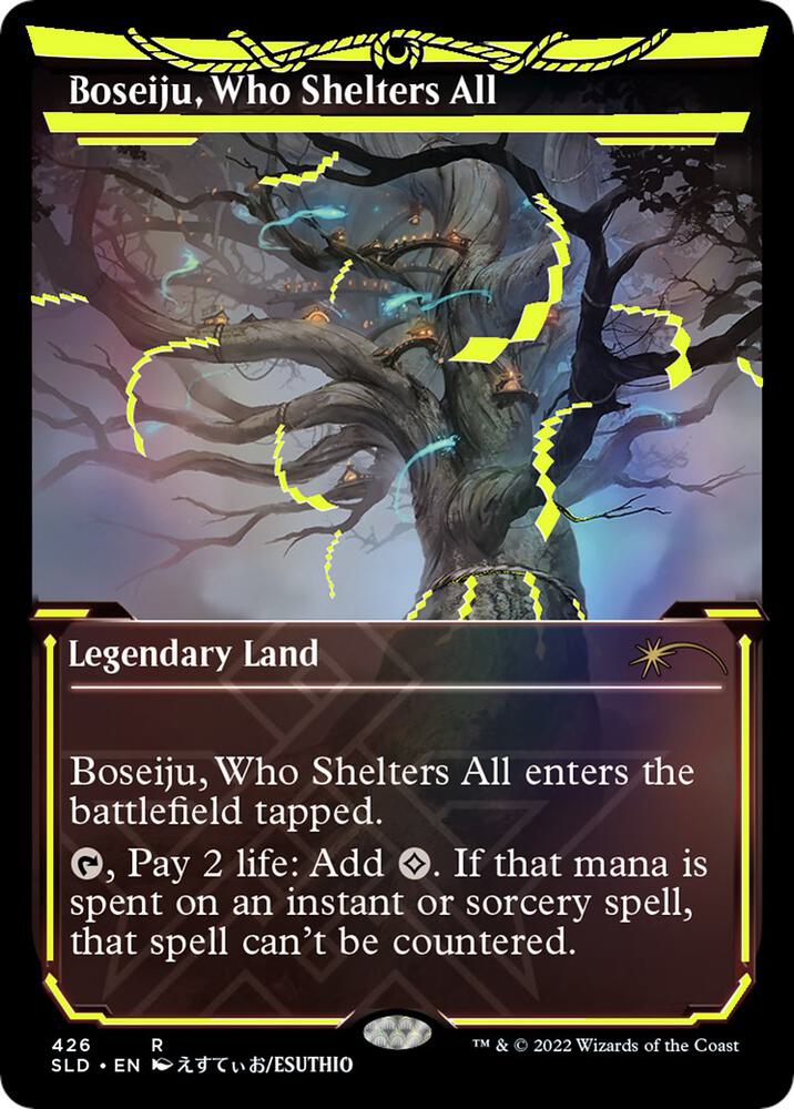 Boseiju, Who Shelters All (Neon Ink Yellow) [Secret Lair Drop Series]