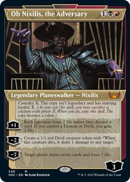 Ob Nixilis, the Adversary (Showcase Art Deco) [Streets of New Capenna]