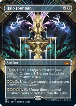 Halo Fountain (Borderless Alternate Art) [Streets of New Capenna]
