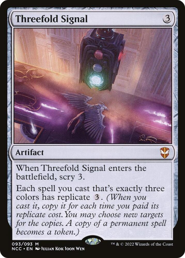 Threefold Signal [Streets of New Capenna Commander]