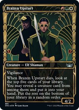Brazen Upstart (Showcase Golden Age Gilded Foil) [Streets of New Capenna]