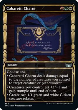 Cabaretti Charm (Showcase Golden Age Gilded Foil) [Streets of New Capenna]