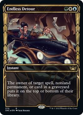 Endless Detour (Showcase Golden Age Gilded Foil) [Streets of New Capenna]