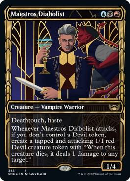 Maestros Diabolist (Showcase Golden Age Gilded Foil) [Streets of New Capenna]