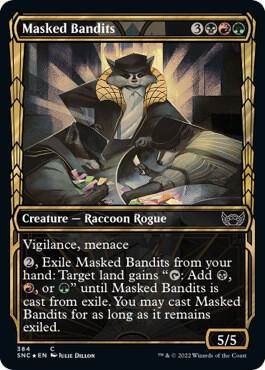 Masked Bandits (Showcase Golden Age Gilded Foil) [Streets of New Capenna]