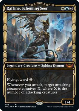 Raffine, Scheming Seer (Showcase Golden Age Gilded Foil) [Streets of New Capenna]