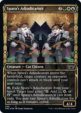 Spara's Adjudicators (Showcase Golden Age Gilded Foil) [Streets of New Capenna]