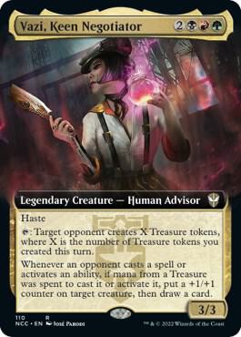 Vazi, Keen Negotiator (Extended Art) [Streets of New Capenna Commander]
