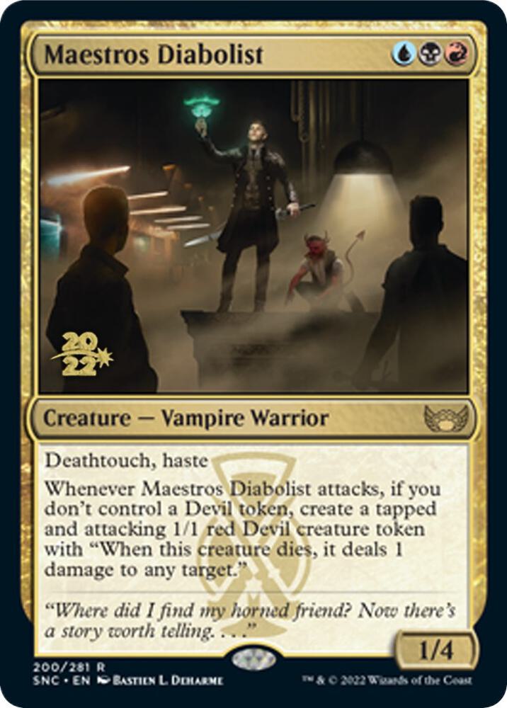 Maestros Diabolist [Streets of New Capenna Prerelease Promos]