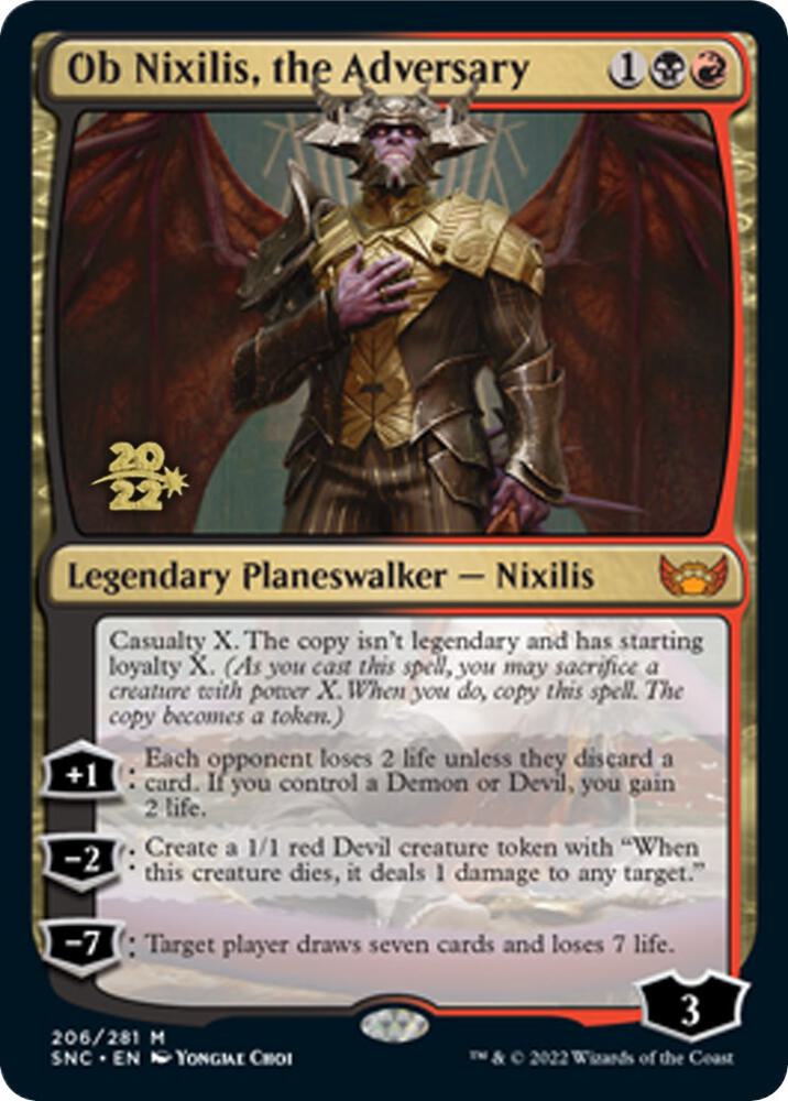 Ob Nixilis, the Adversary [Streets of New Capenna Prerelease Promos]