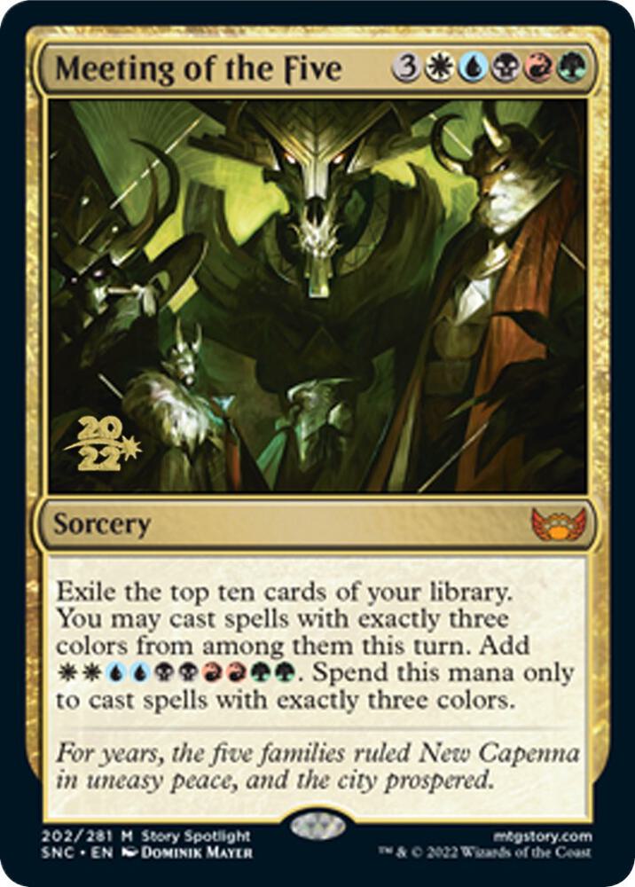 Meeting of the Five [Streets of New Capenna Prerelease Promos]