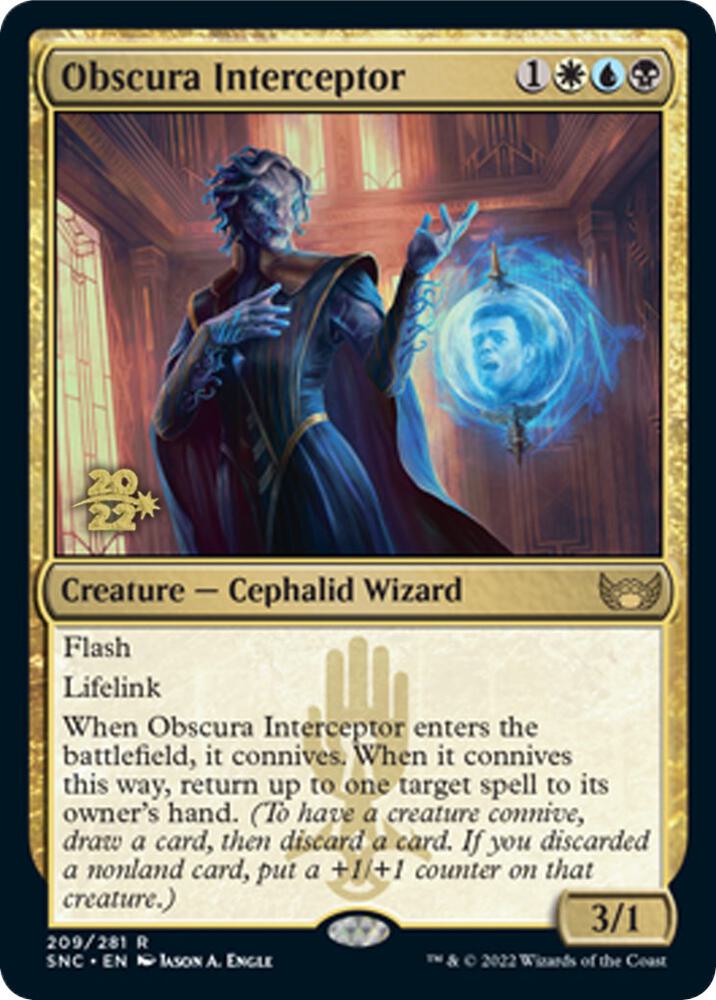 Obscura Interceptor [Streets of New Capenna Prerelease Promos]