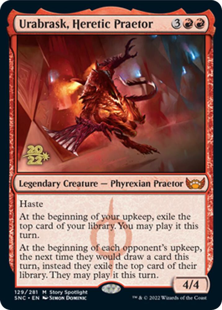 Urabrask, Heretic Praetor [Streets of New Capenna Prerelease Promos]