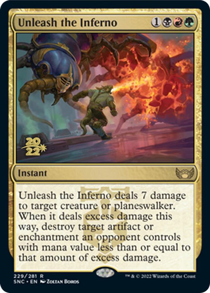 Unleash the Inferno [Streets of New Capenna Prerelease Promos]