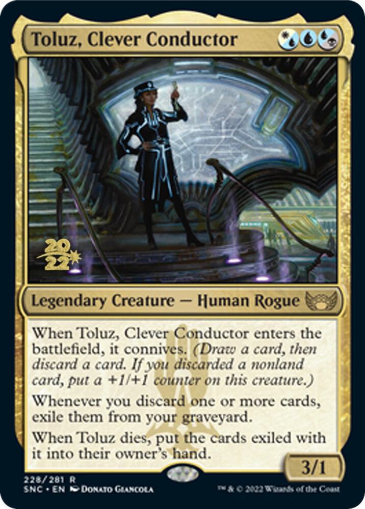 Toluz, Clever Conductor [Streets of New Capenna Prerelease Promos]