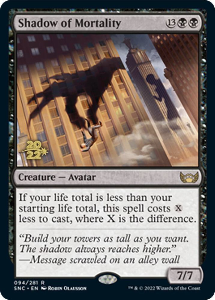 Shadow of Mortality [Streets of New Capenna Prerelease Promos]